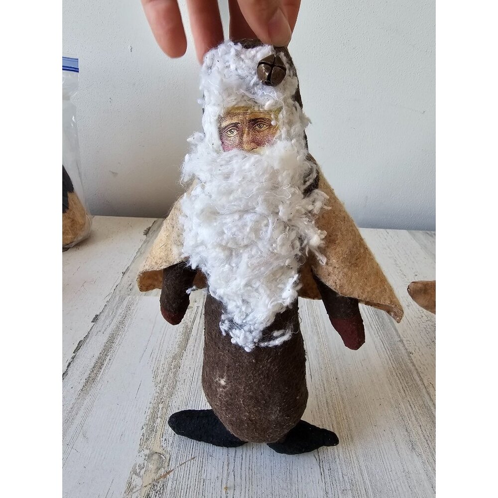 Printed plush Santa cape unique figurine statue Xmas Belle decor‎